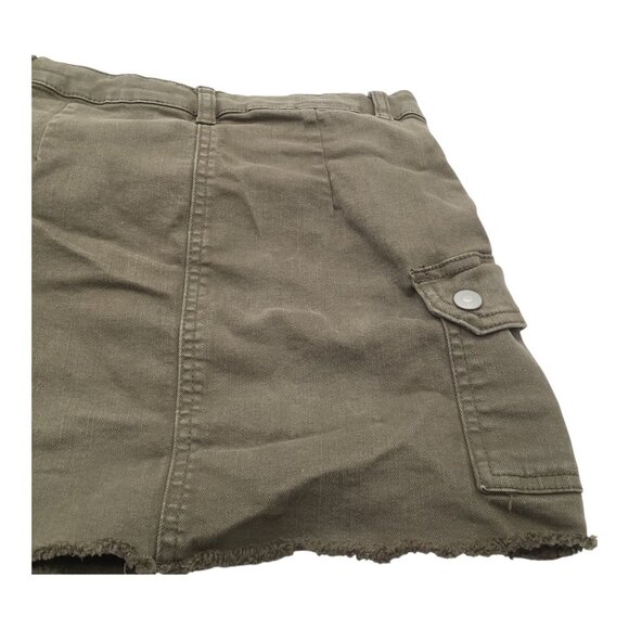 Old Navy Girls Utility Cargo Skirt Size 7 Olive Green Cotton Adjustable Waist - Picture 12 of 12